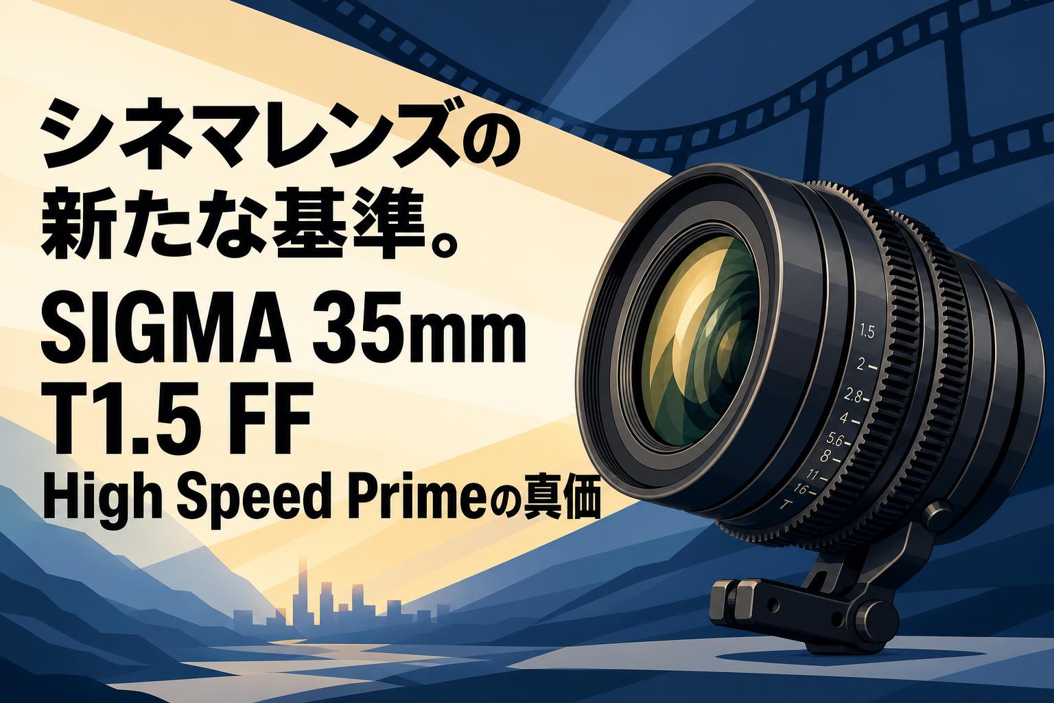 シネマレンズの新たな基準。SIGMA 35mm T1.5 FF High Speed Primeの真価