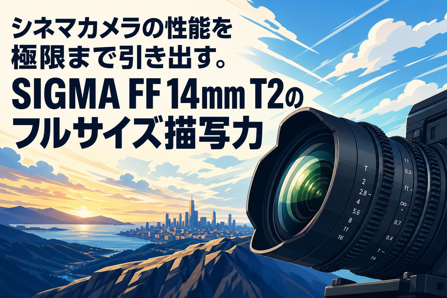 シネマカメラの性能を極限まで引き出す。SIGMA FF 14mm T2のフルサイズ描写力