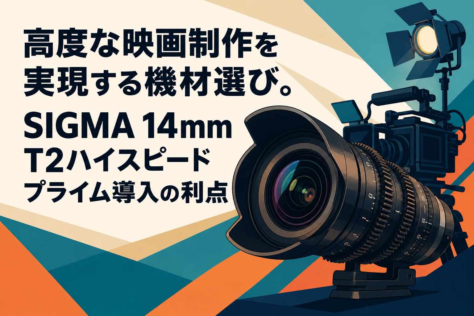 高度な映画制作を実現する機材選び。SIGMA 14mm T2ハイスピードプライム導入の利点