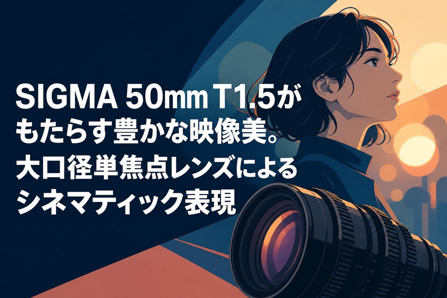 SIGMA 50mm T1.5がもたらす豊かな映像美。大口径単焦点レンズによるシネマティック表現