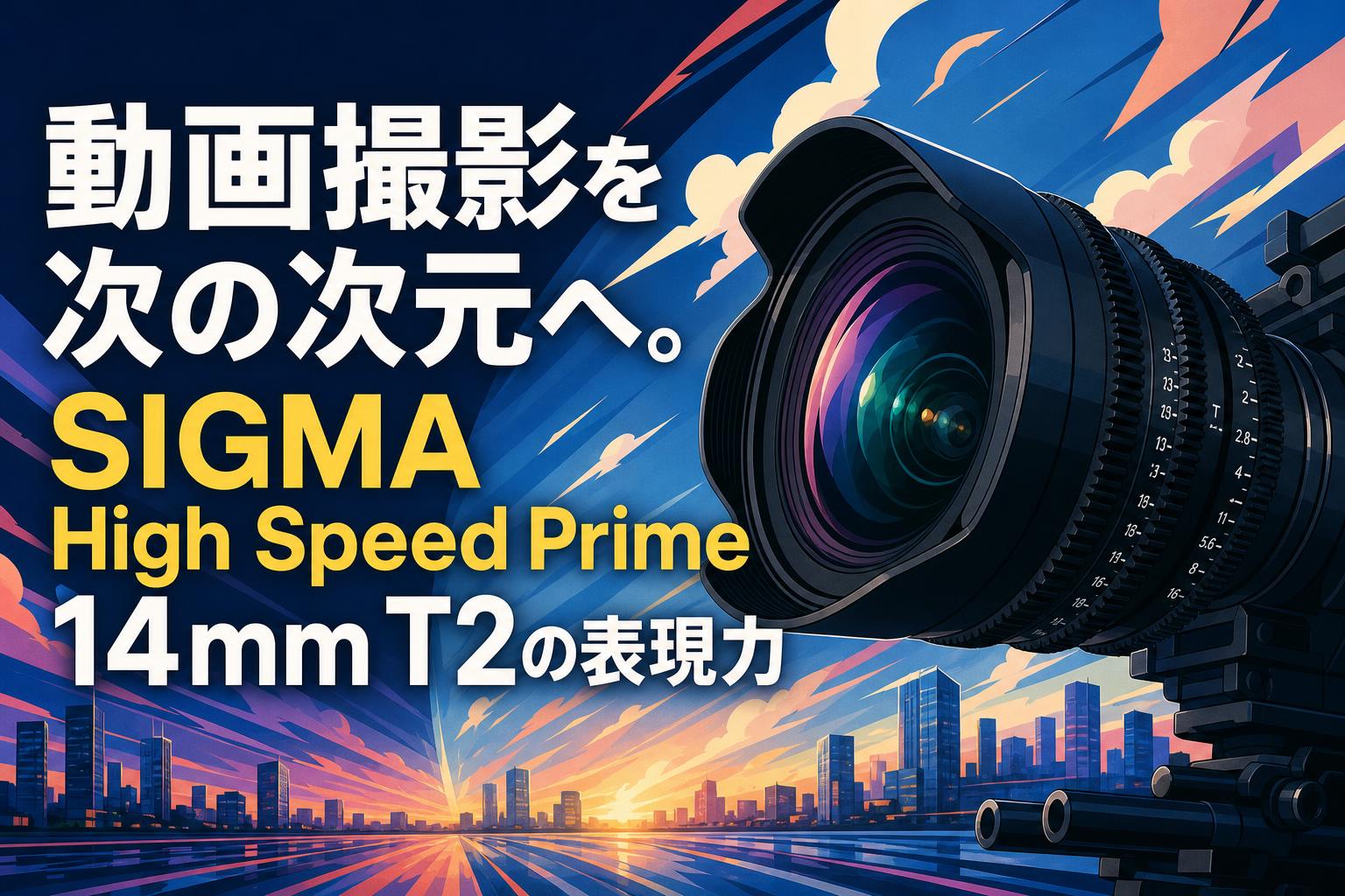 動画撮影を次の次元へ。SIGMA High Speed Prime 14mm T2の表現力