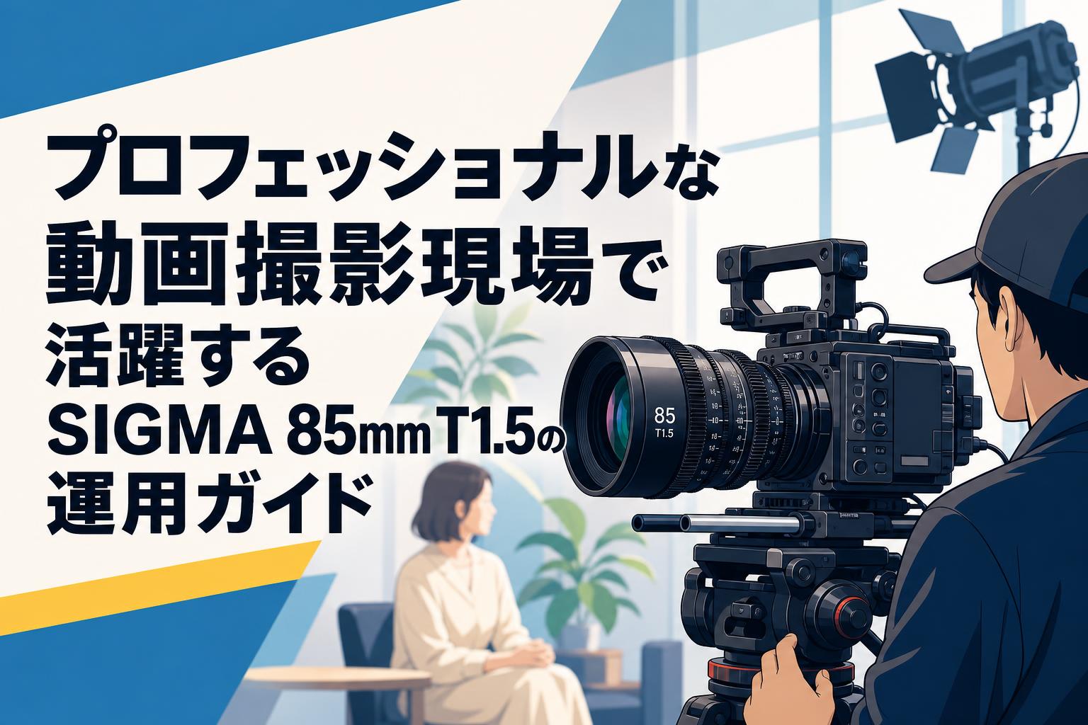 プロフェッショナルな動画撮影現場で活躍するSIGMA 85mm T1.5の運用ガイド