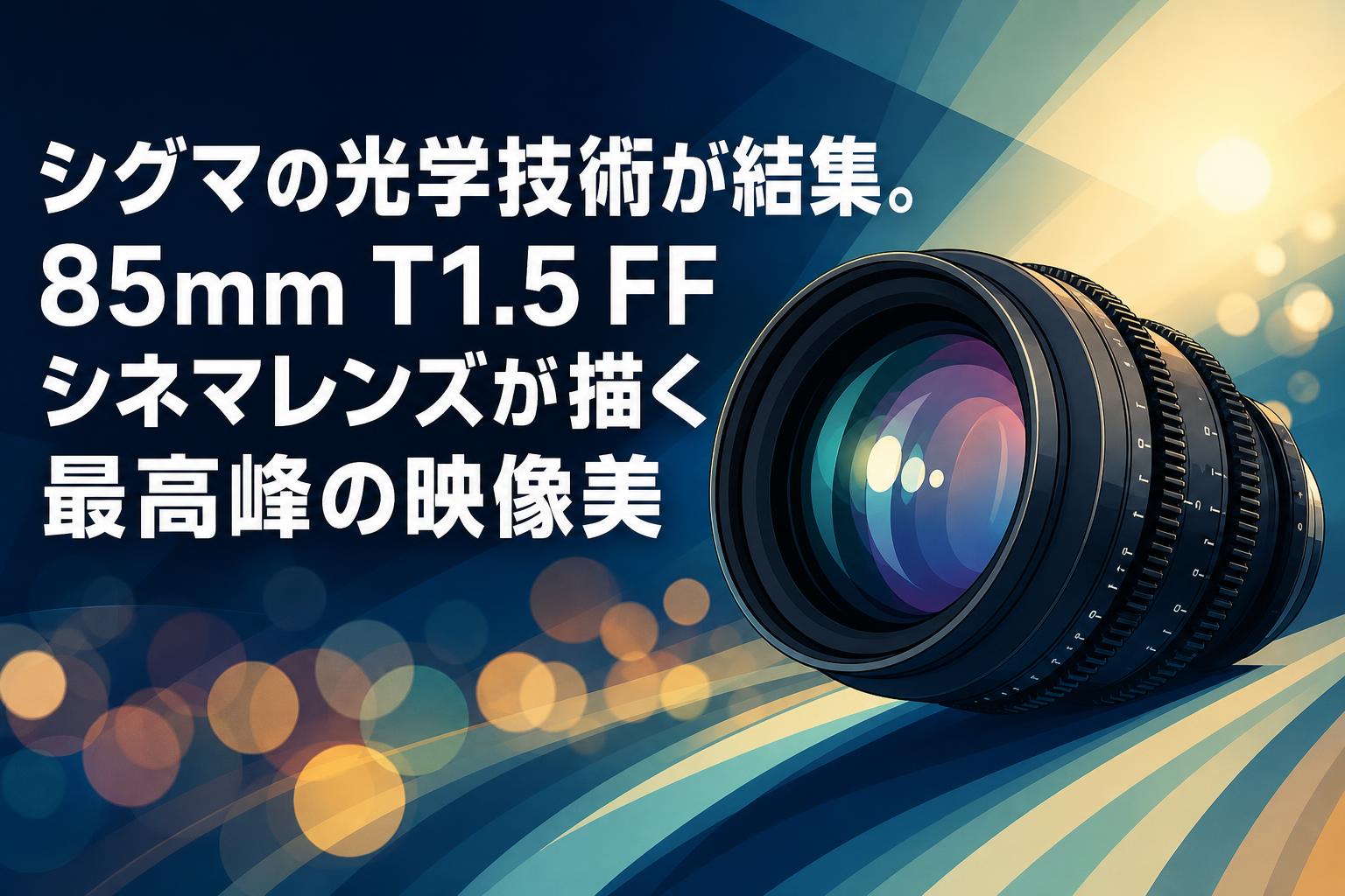 シグマの光学技術が結集。85mm T1.5 FFシネマレンズが描く最高峰の映像美