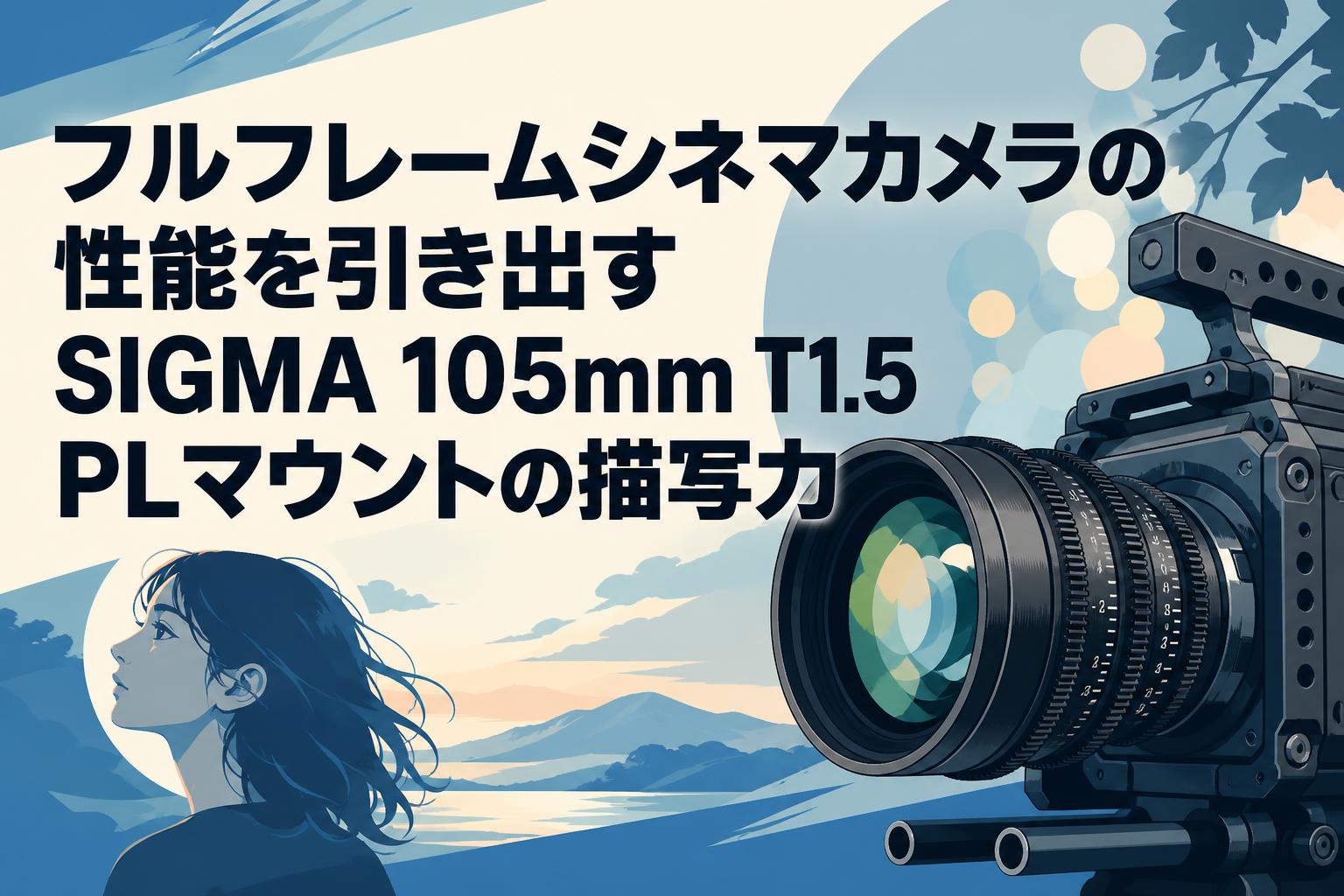 フルフレームシネマカメラの性能を引き出すSIGMA 105mm T1.5 PLマウントの描写力