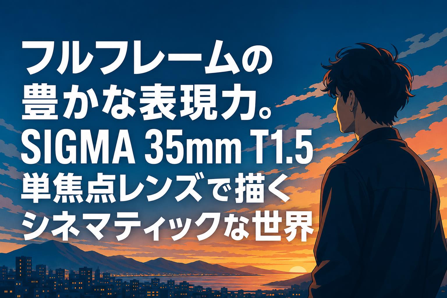 フルフレームの豊かな表現力。SIGMA 35mm T1.5単焦点レンズで描くシネマティックな世界