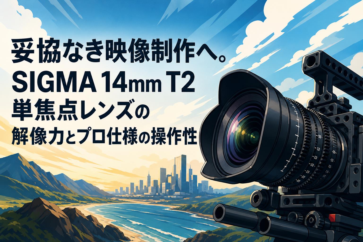 妥協なき映像制作へ。SIGMA 14mm T2単焦点レンズの解像力とプロ仕様の操作性