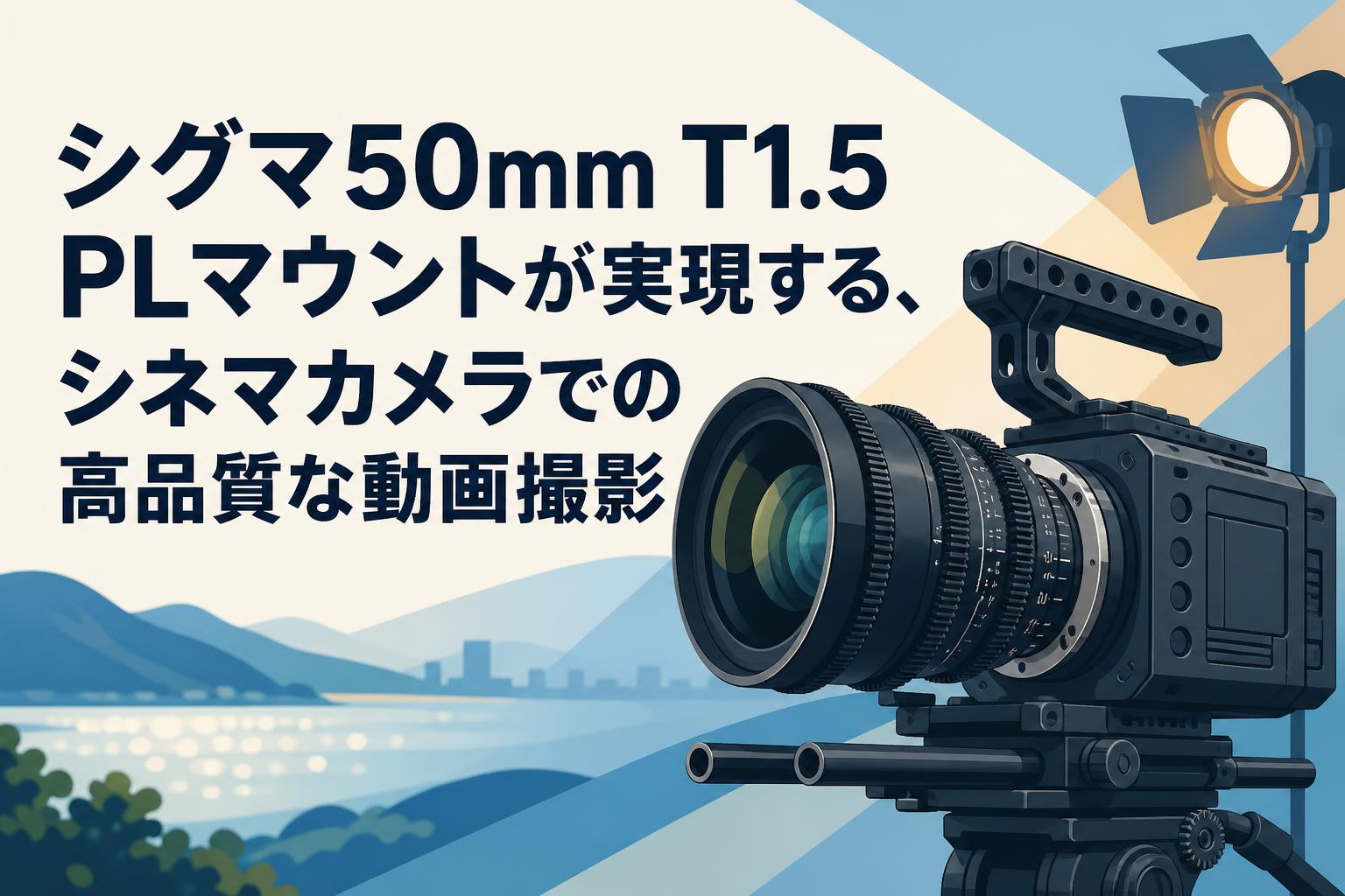 シグマ50mm T1.5 PLマウントが実現する、シネマカメラでの高品質な動画撮影