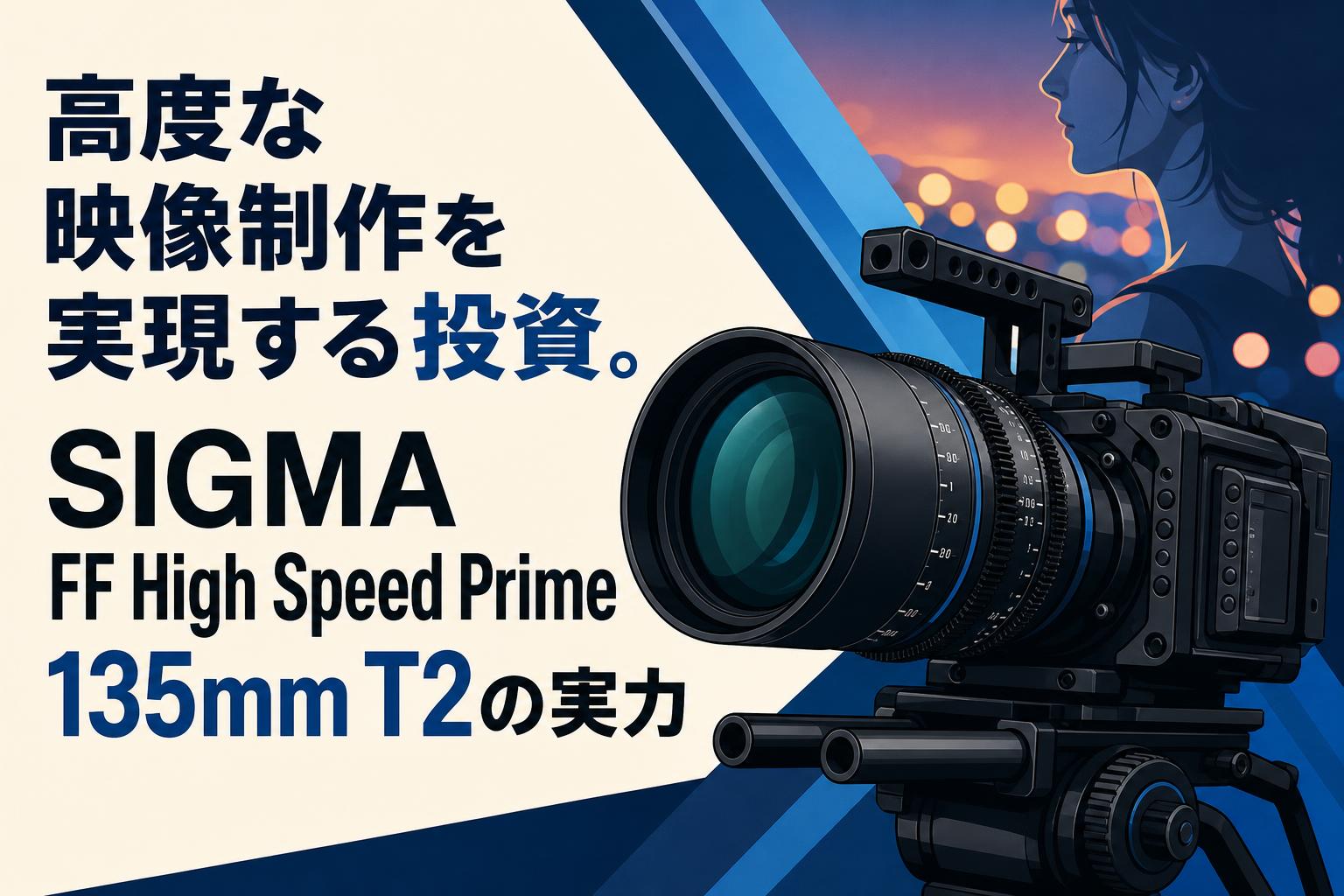 高度な映像制作を実現する投資。SIGMA FF High Speed Prime 135mm T2の実力