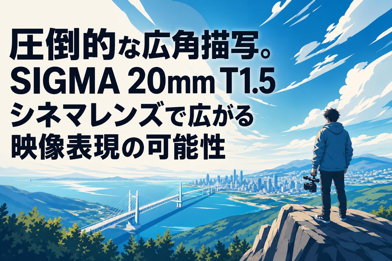 圧倒的な広角描写。SIGMA 20mm T1.5シネマレンズで広がる映像表現の可能性