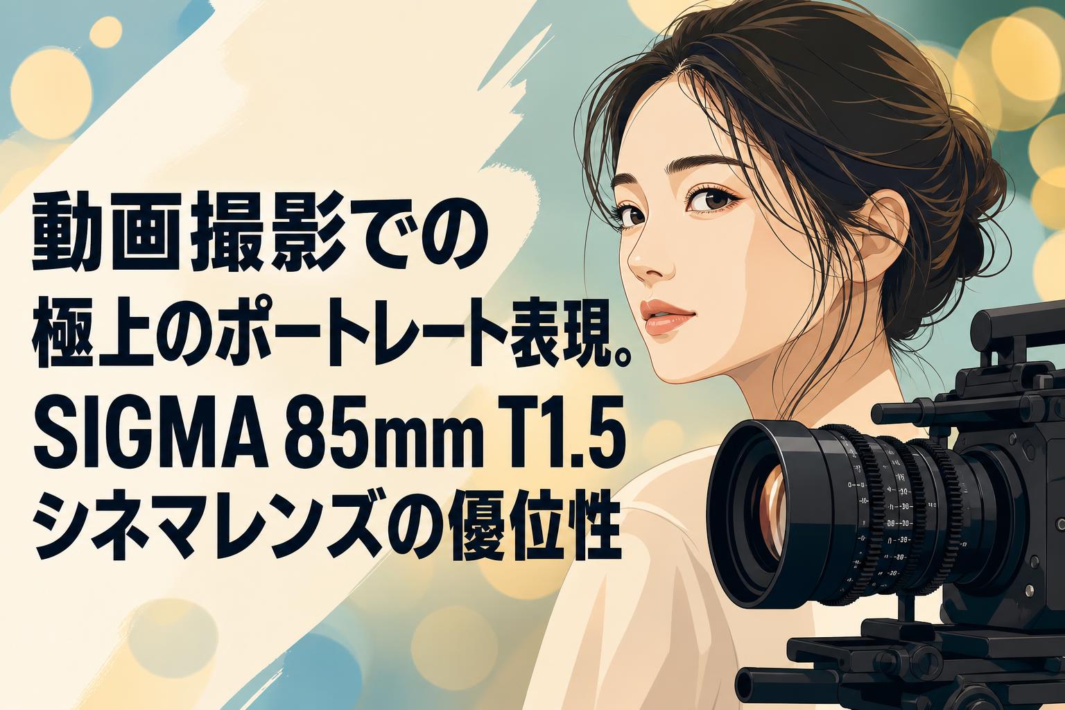 動画撮影での極上のポートレート表現。SIGMA 85mm T1.5シネマレンズの優位性