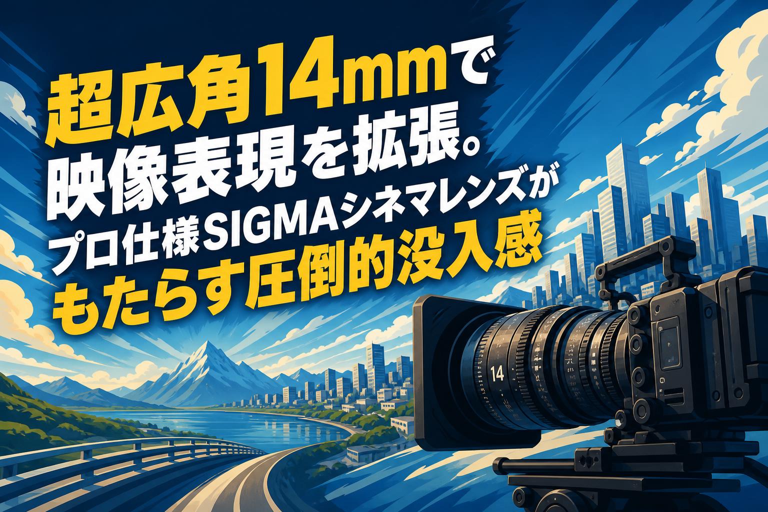 超広角14mmで映像表現を拡張。プロ仕様SIGMAシネマレンズがもたらす圧倒的没入感