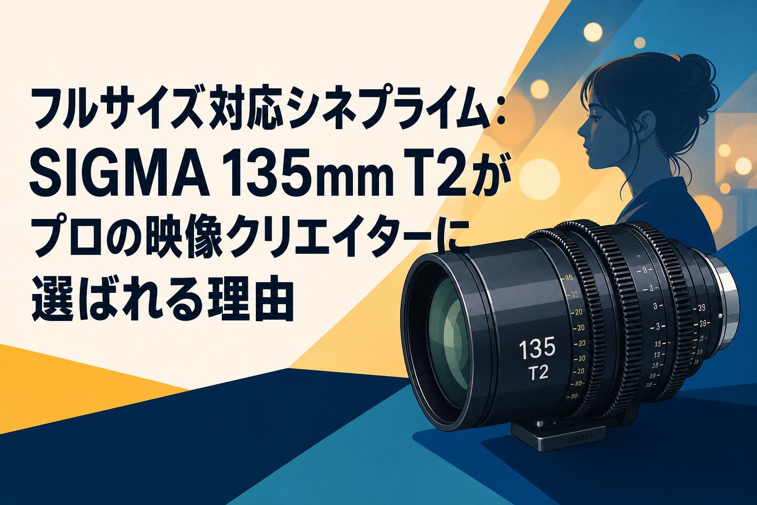 フルサイズ対応シネプライム：SIGMA 135mm T2がプロの映像クリエイターに選ばれる理由