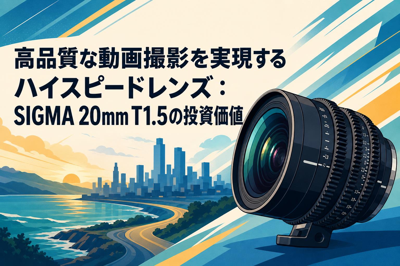 高品質な動画撮影を実現するハイスピードレンズ：SIGMA 20mm T1.5の投資価値