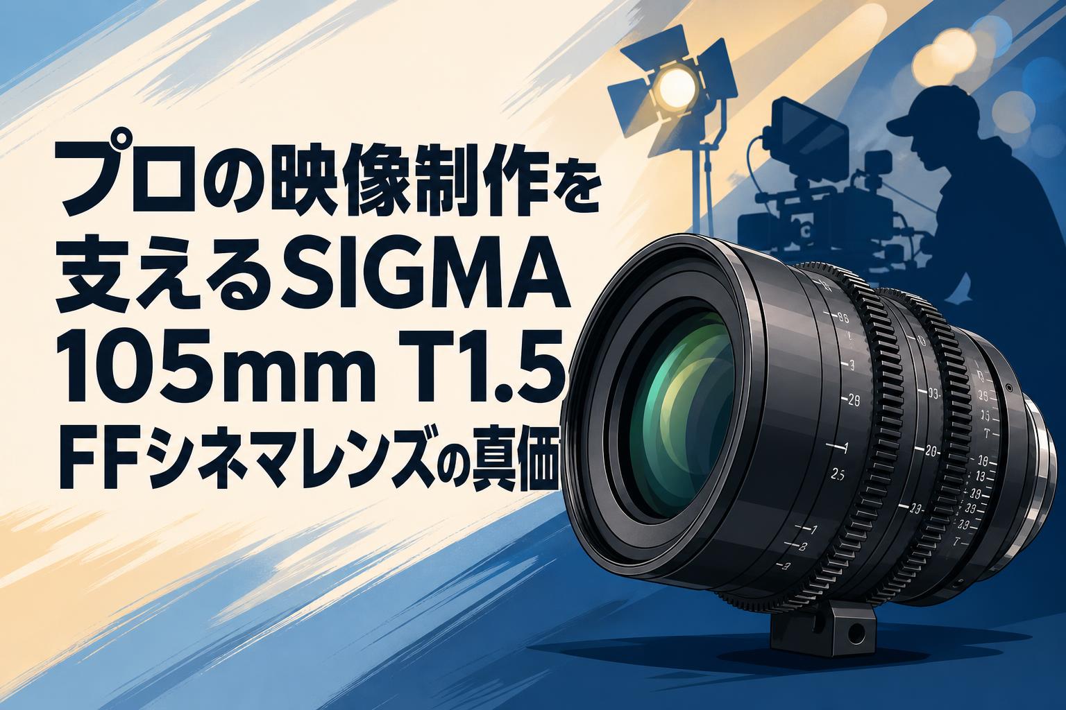プロの映像制作を支えるSIGMA 105mm T1.5 FFシネマレンズの真価
