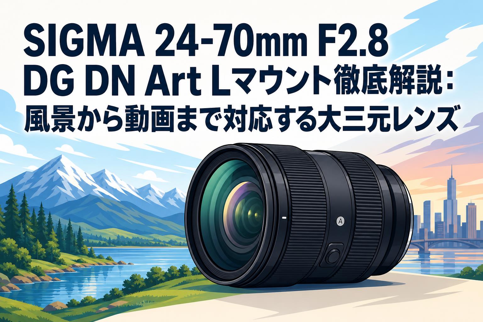 SIGMA 24-70mm F2.8 DG DN Art Lマウント徹底解説：風景から動画まで対応する大三元レンズ