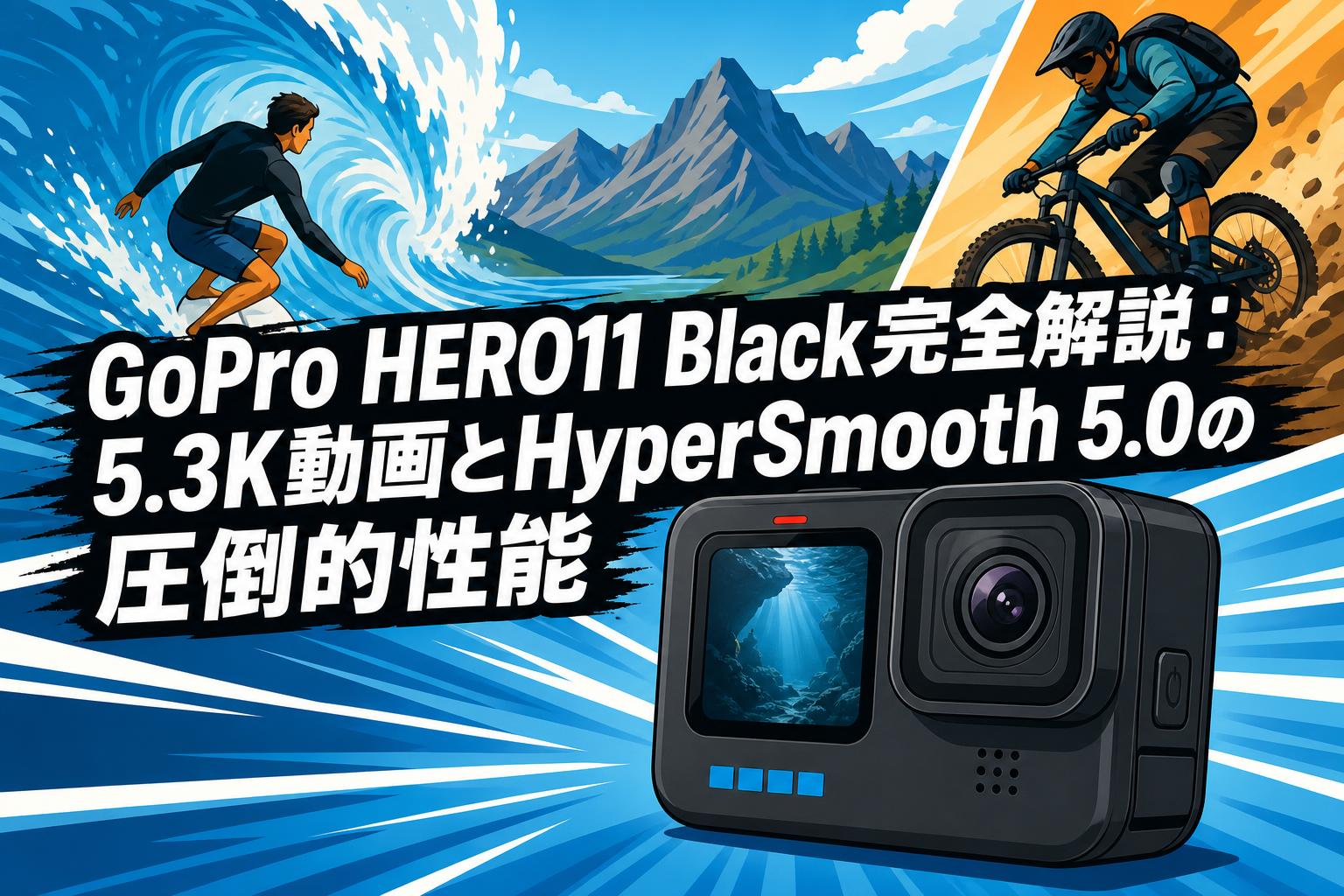 GoPro HERO11 Black完全解説：5.3K動画とHyperSmooth 5.0の圧倒的性能