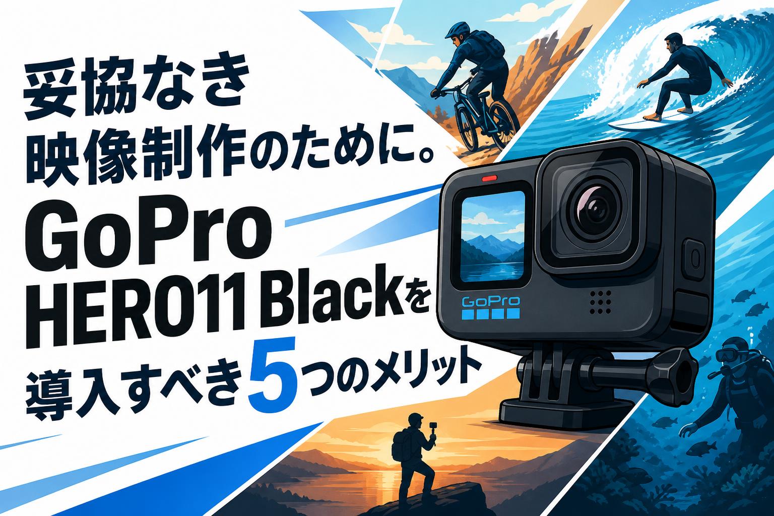 妥協なき映像制作のために。GoPro HERO11 Blackを導入すべき5つのメリット