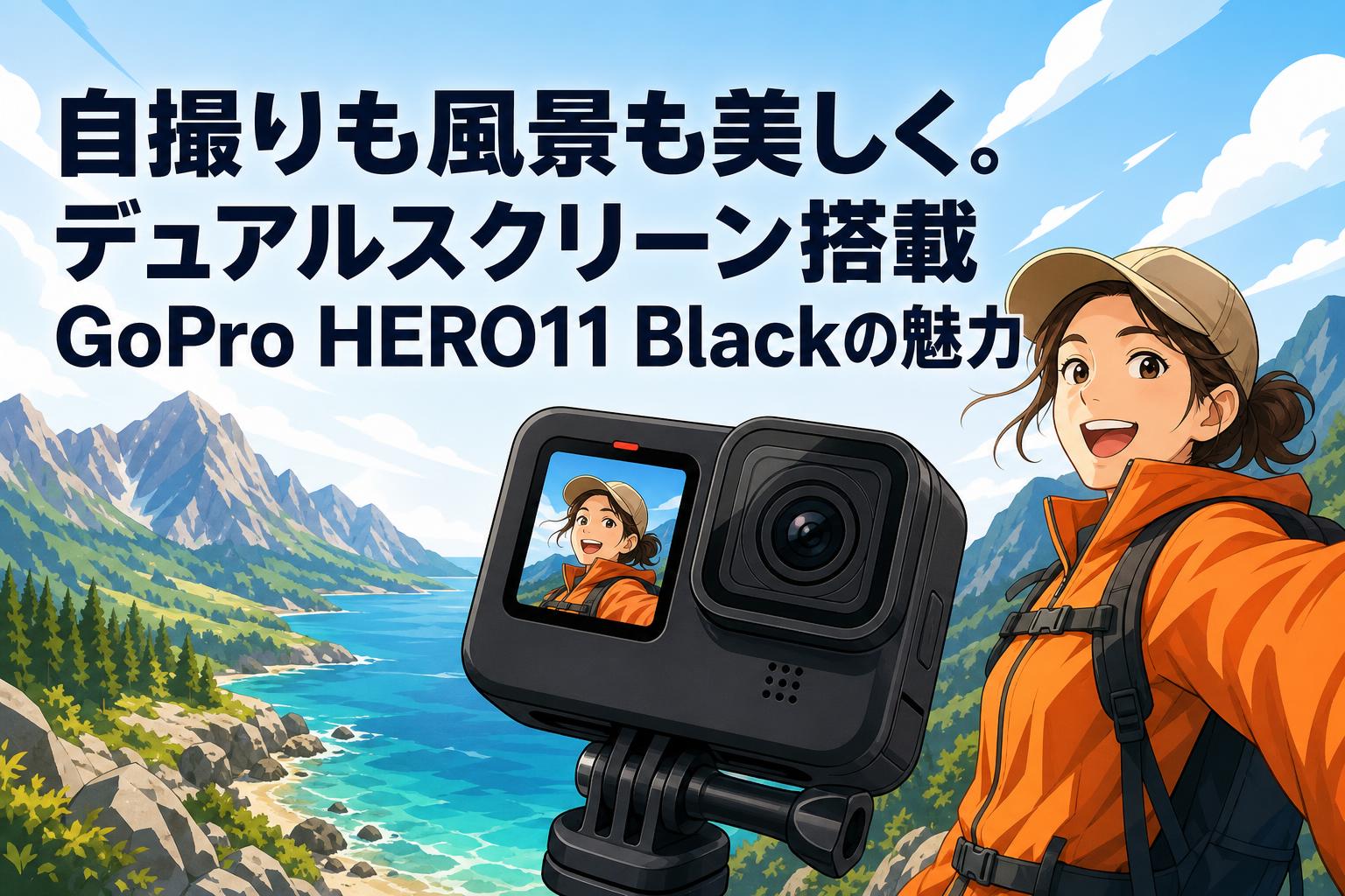 自撮りも風景も美しく。デュアルスクリーン搭載GoPro HERO11 Blackの魅力