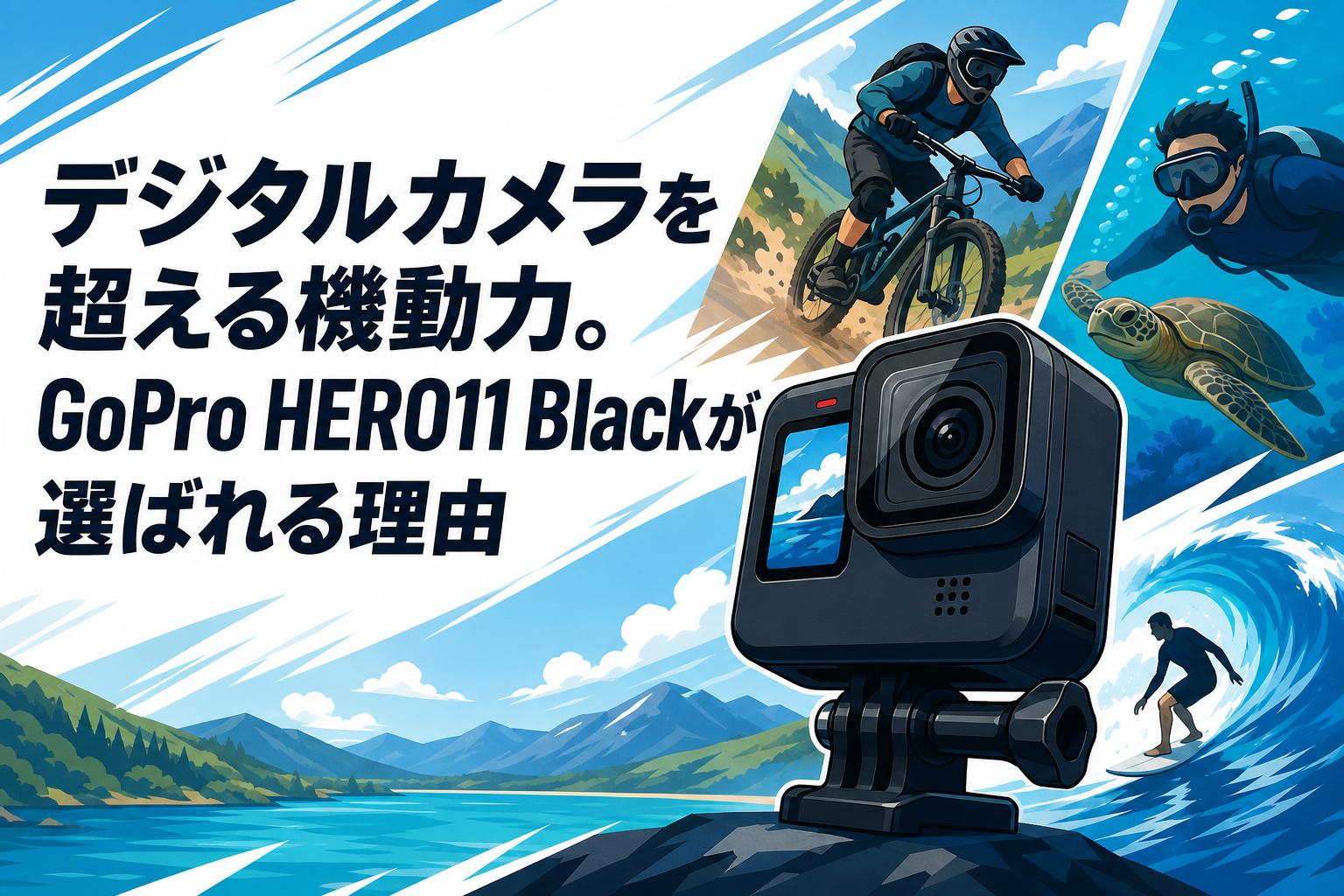 デジタルカメラを超える機動力。GoPro HERO11 Blackが選ばれる理由
