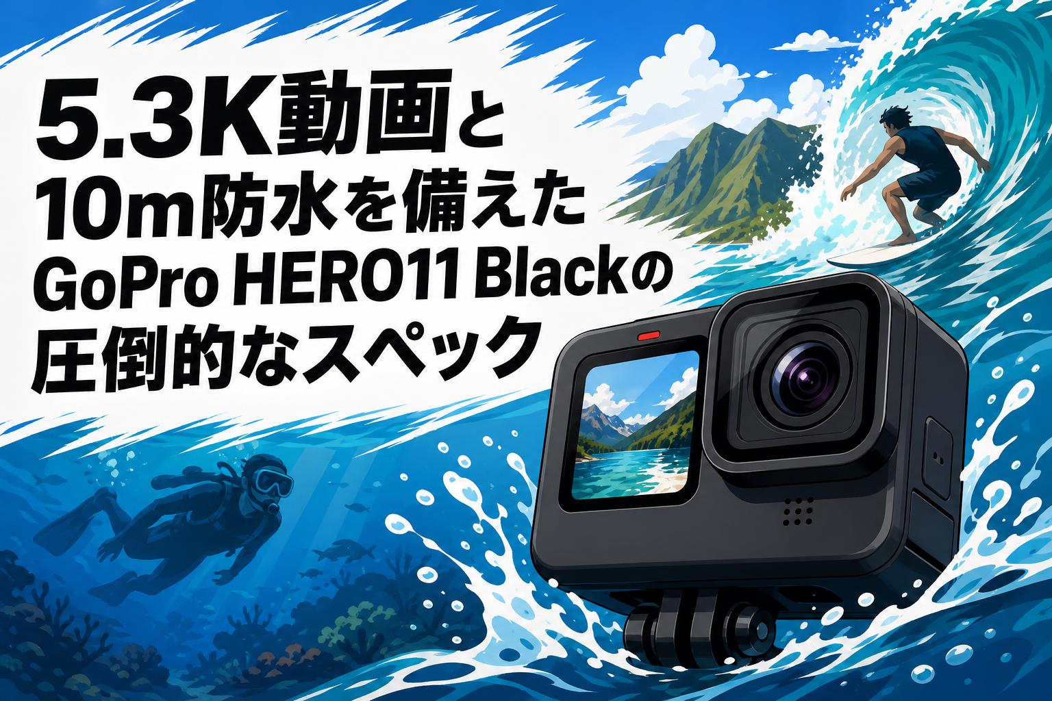 5.3K動画と10m防水を備えたGoPro HERO11 Blackの圧倒的なスペック