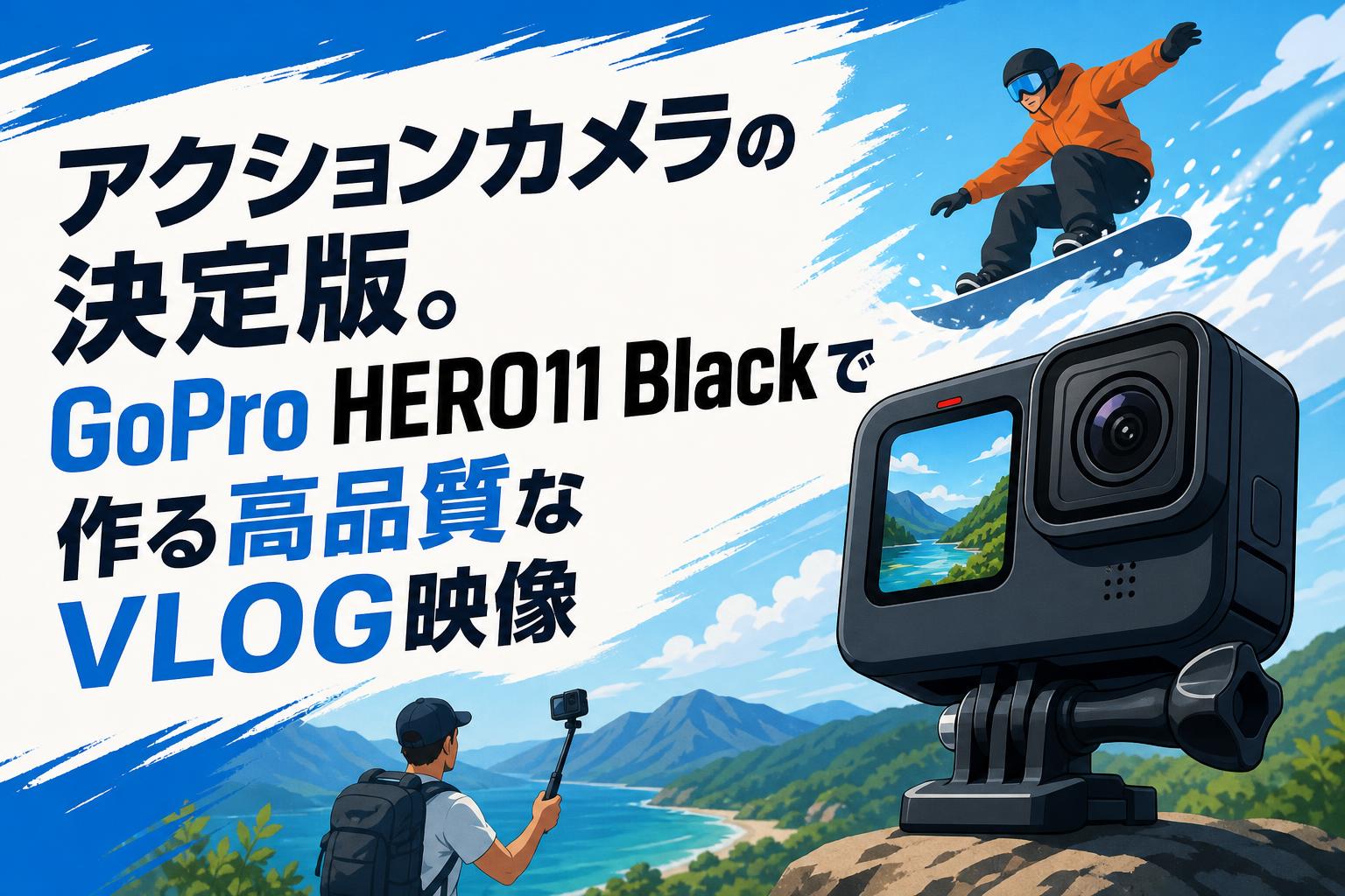 アクションカメラの決定版。GoPro HERO11 Blackで作る高品質なVLOG映像
