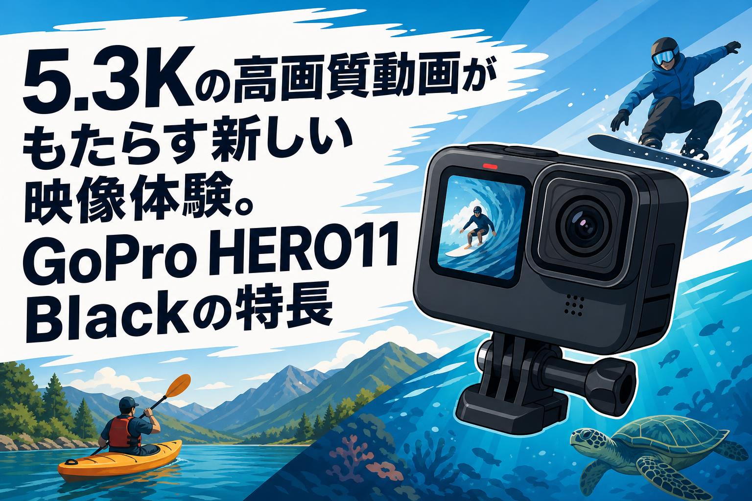 5.3Kの高画質動画がもたらす新しい映像体験。GoPro HERO11 Blackの特長