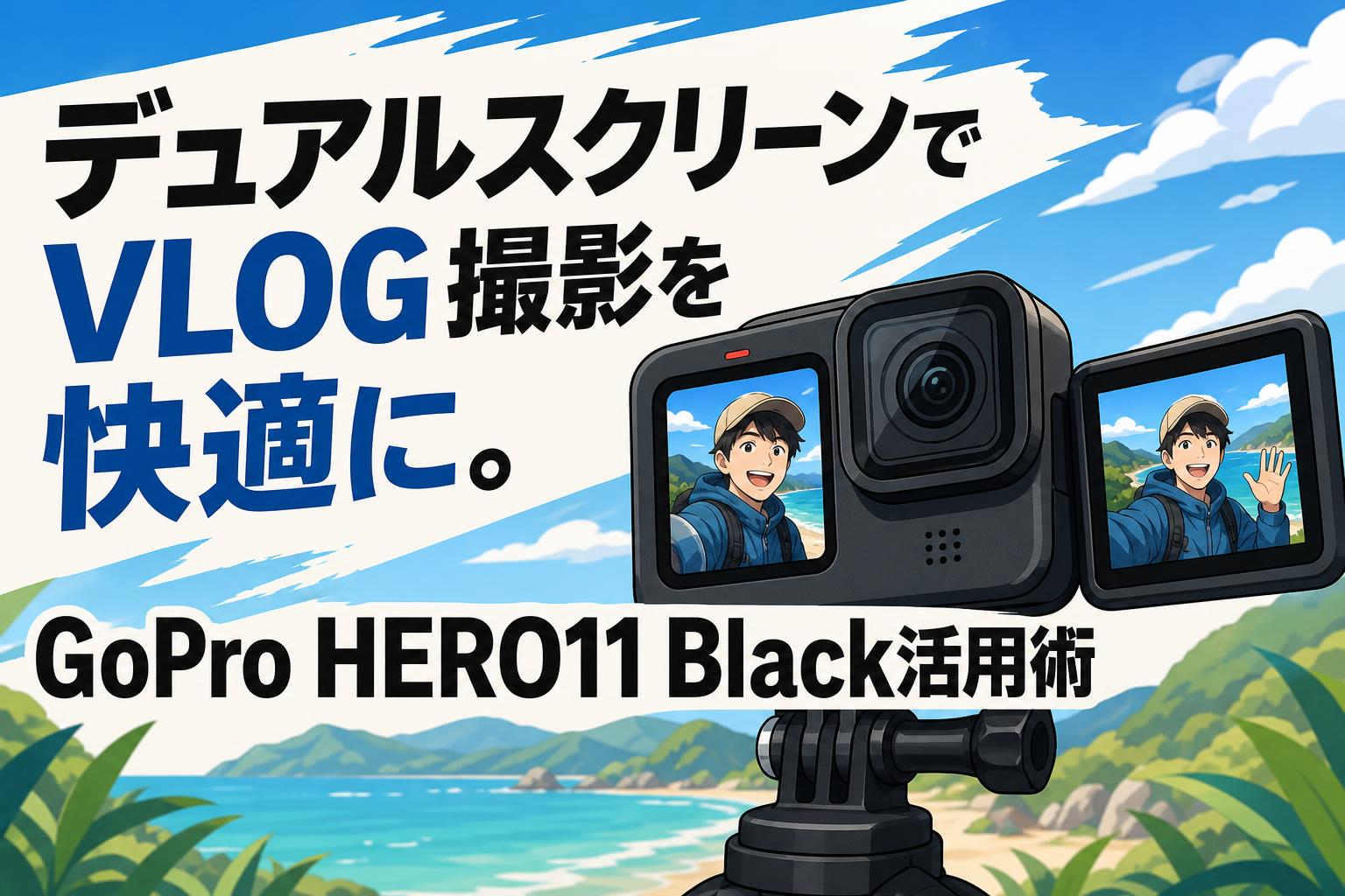 デュアルスクリーンでVLOG撮影を快適に。GoPro HERO11 Black活用術