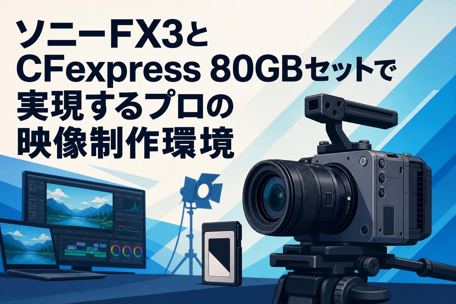 ソニーFX3とCFexpress 80GBセットで実現するプロの映像制作環境