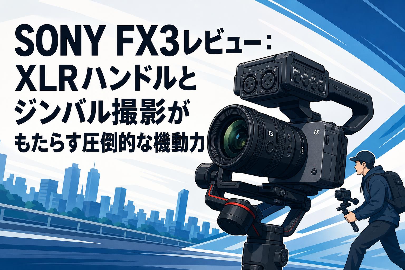 SONY FX3レビュー：XLRハンドルとジンバル撮影がもたらす圧倒的な機動力