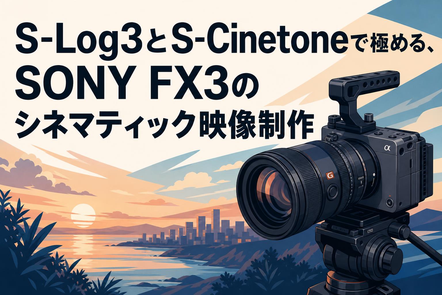 S-Log3とS-Cinetoneで極める、SONY FX3のシネマティック映像制作