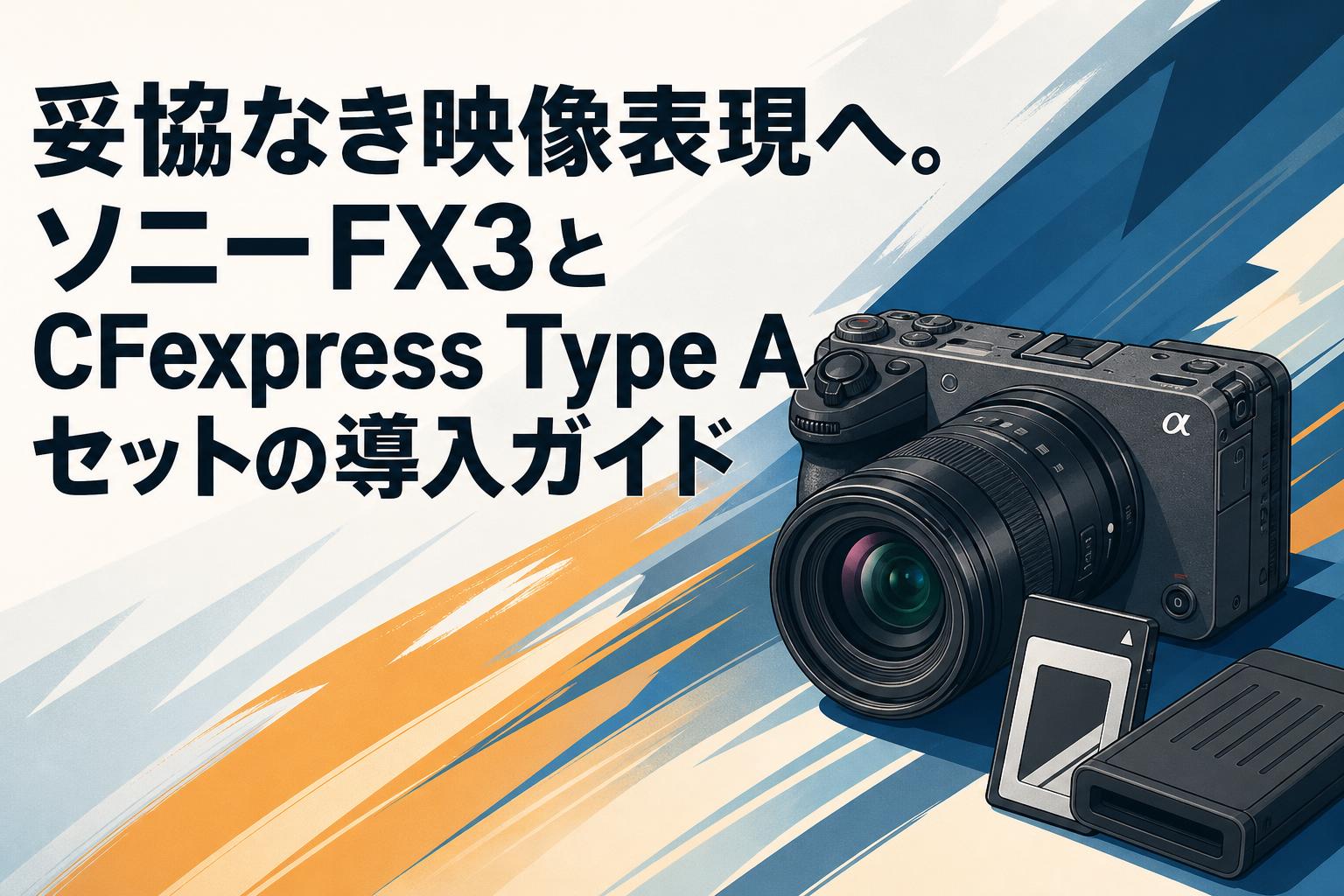 妥協なき映像表現へ。ソニーFX3とCFexpress Type Aセットの導入ガイド