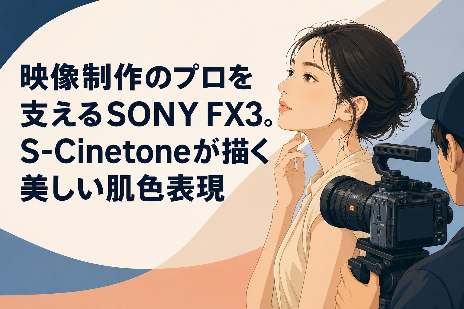 映像制作のプロを支えるSONY FX3。S-Cinetoneが描く美しい肌色表現