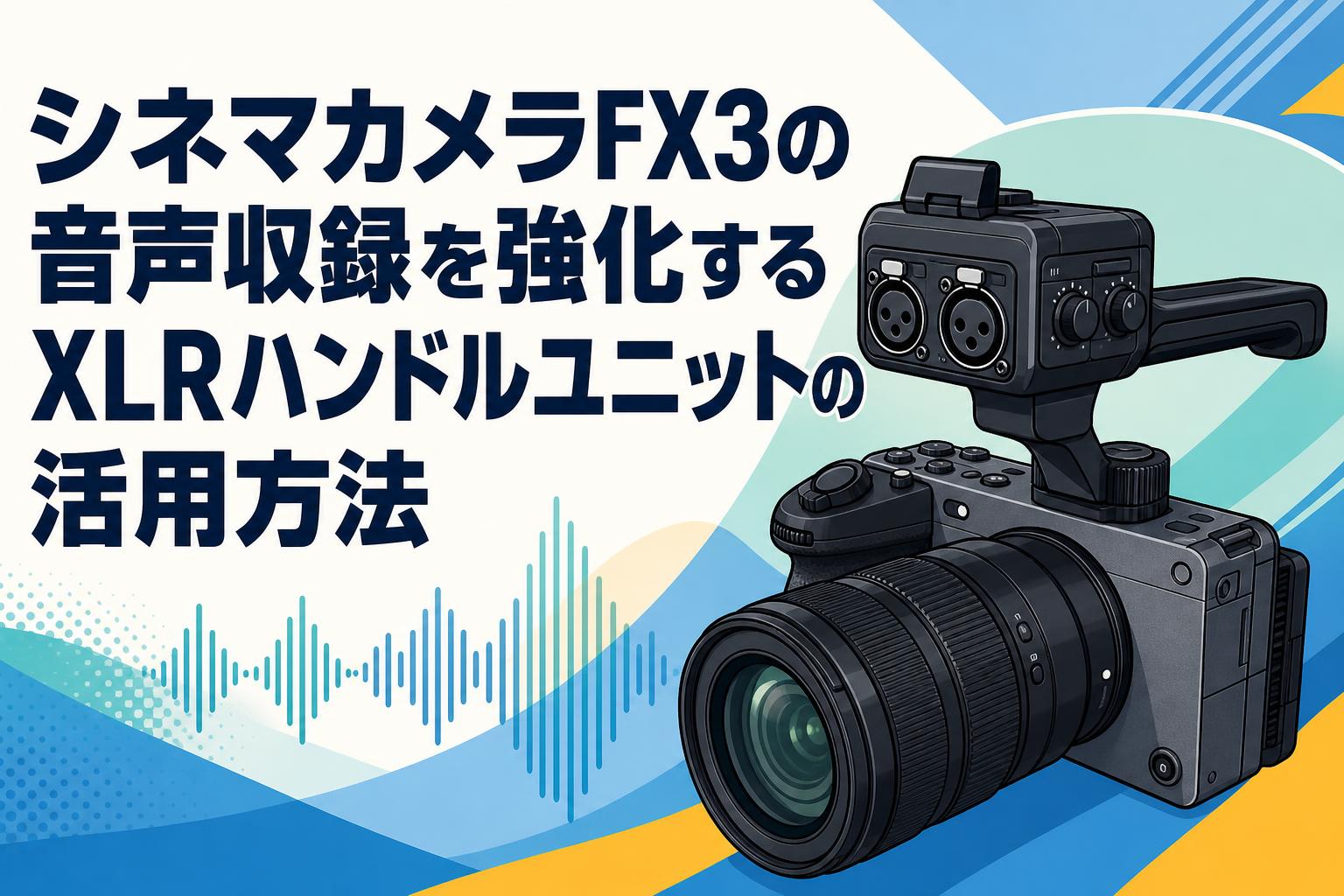 シネマカメラFX3の音声収録を強化するXLRハンドルユニットの活用方法