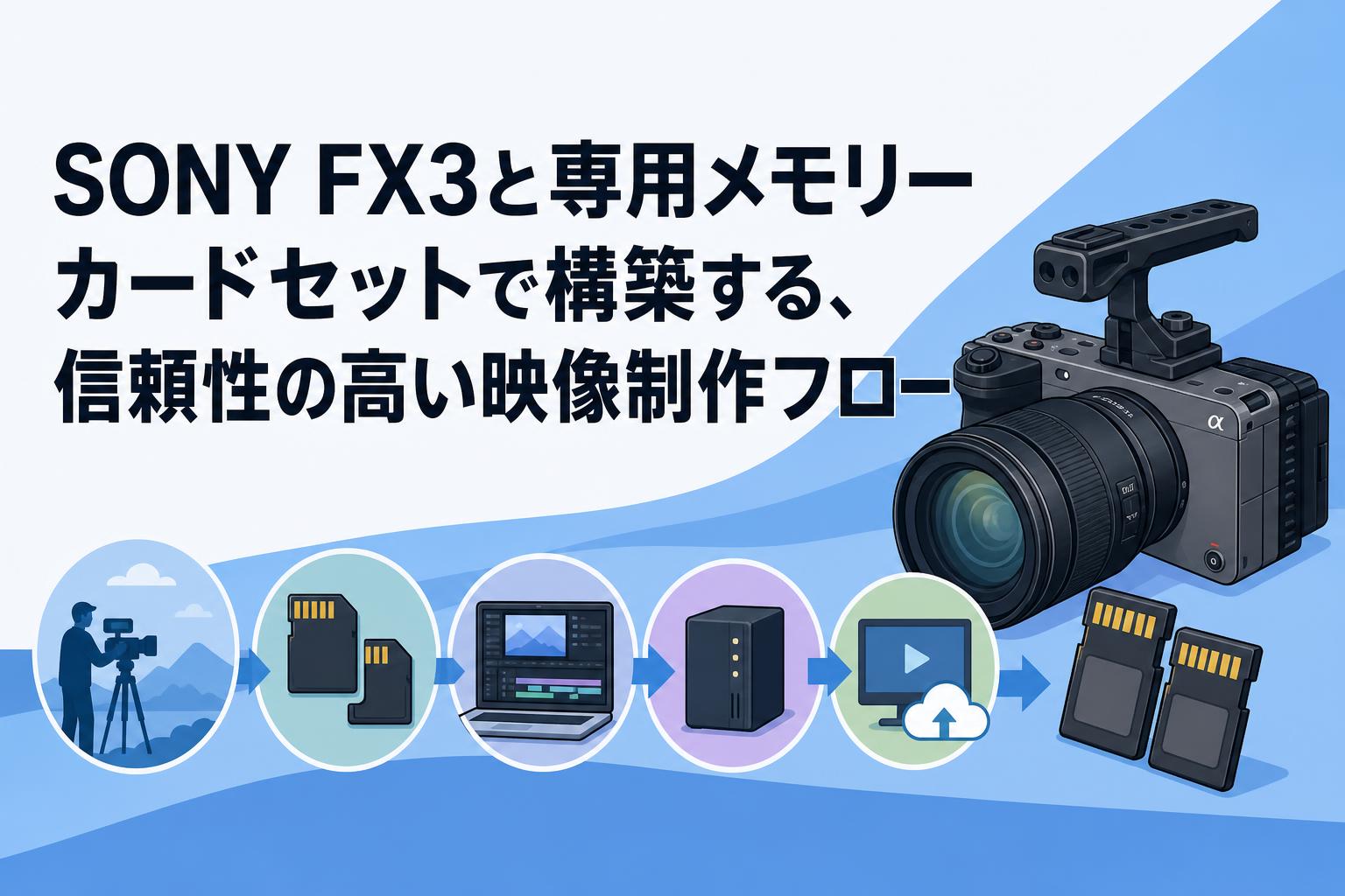 SONY FX3と専用メモリーカードセットで構築する、信頼性の高い映像制作フロー