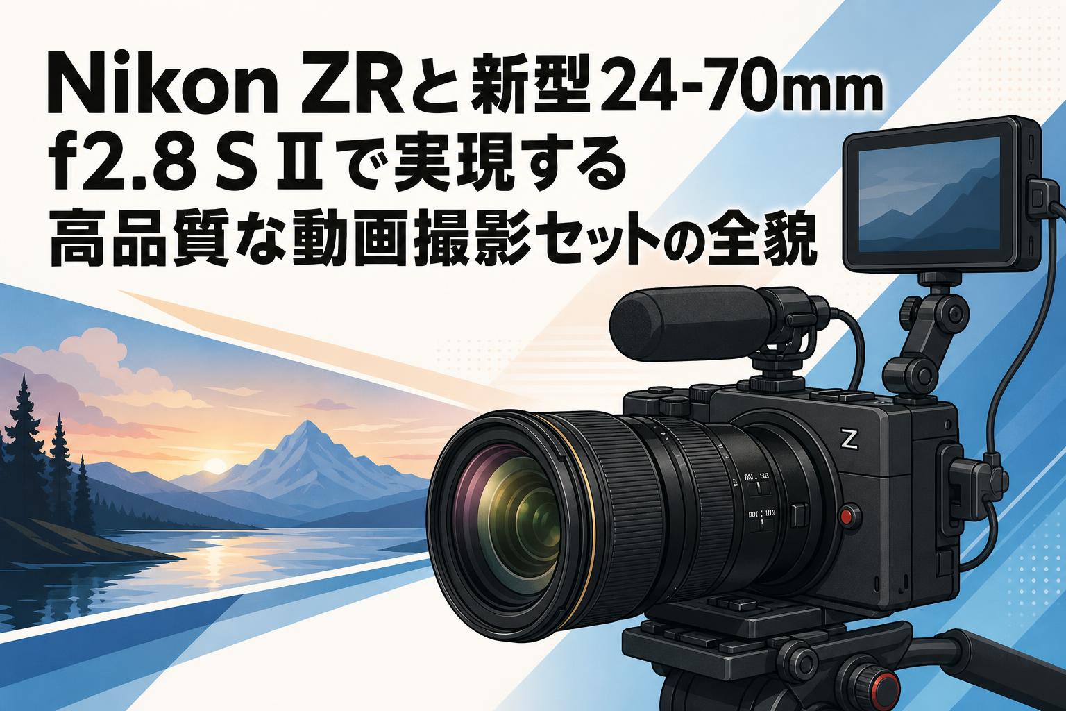 Nikon ZRと新型24-70mm f2.8 S IIで実現する高品質な動画撮影セットの全貌