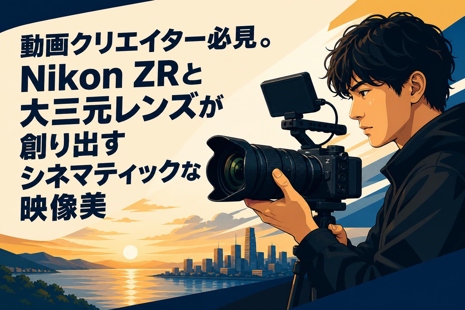 動画クリエイター必見。Nikon ZRと大三元レンズが創り出すシネマティックな映像美