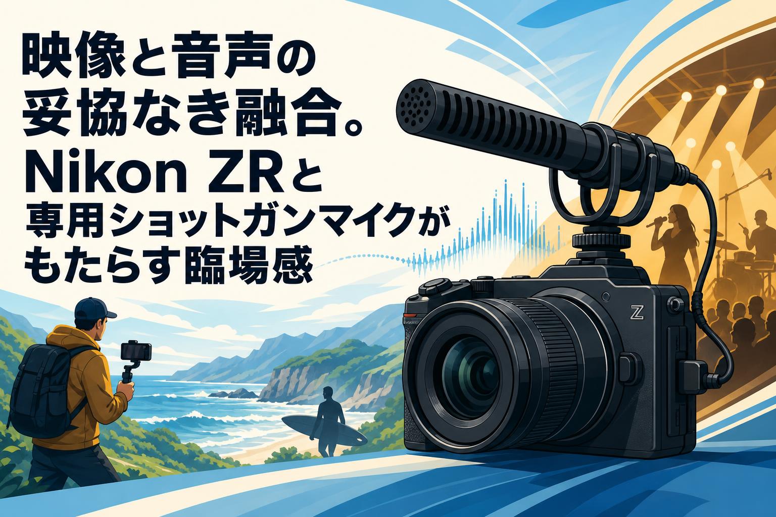 映像と音声の妥協なき融合。Nikon ZRと専用ショットガンマイクがもたらす臨場感