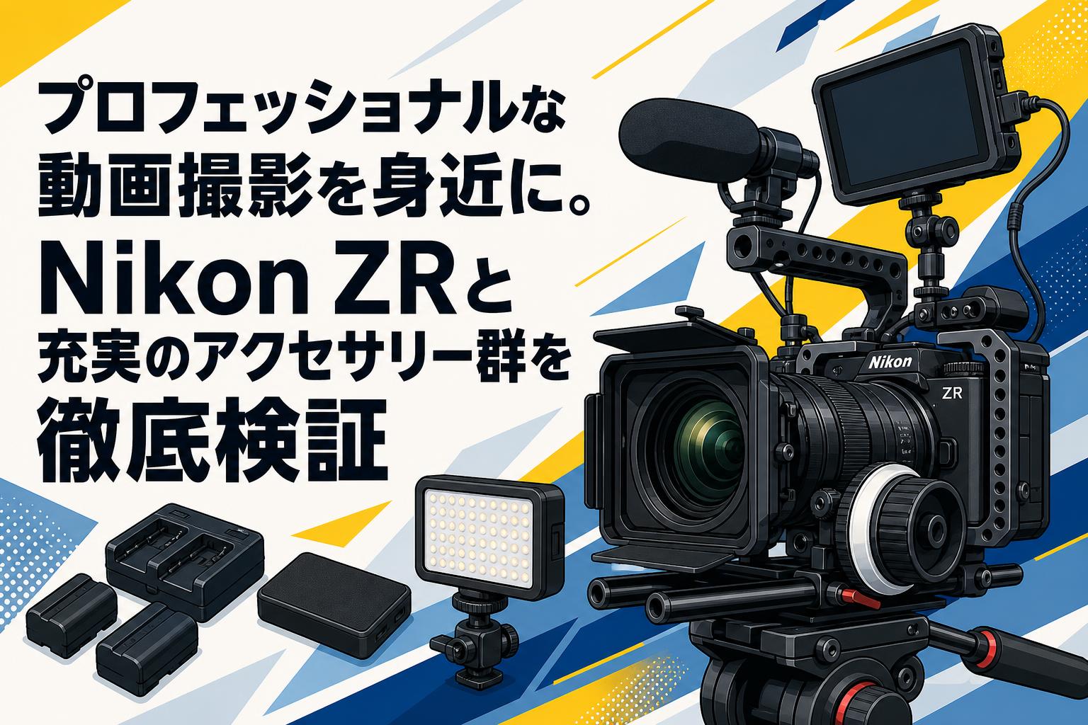 プロフェッショナルな動画撮影を身近に。Nikon ZRと充実のアクセサリー群を徹底検証
