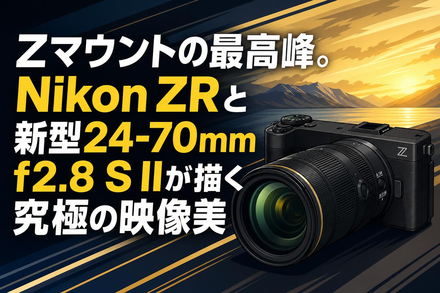 Zマウントの最高峰。Nikon ZRと新型24-70mm f2.8 S IIが描く究極の映像美