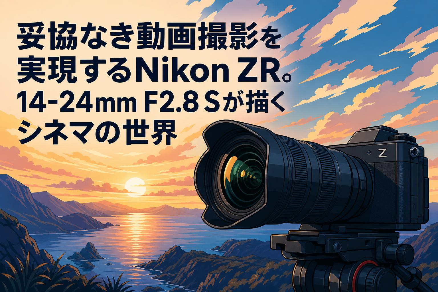 妥協なき動画撮影を実現するNikon ZR。14-24mm F2.8 Sが描くシネマの世界