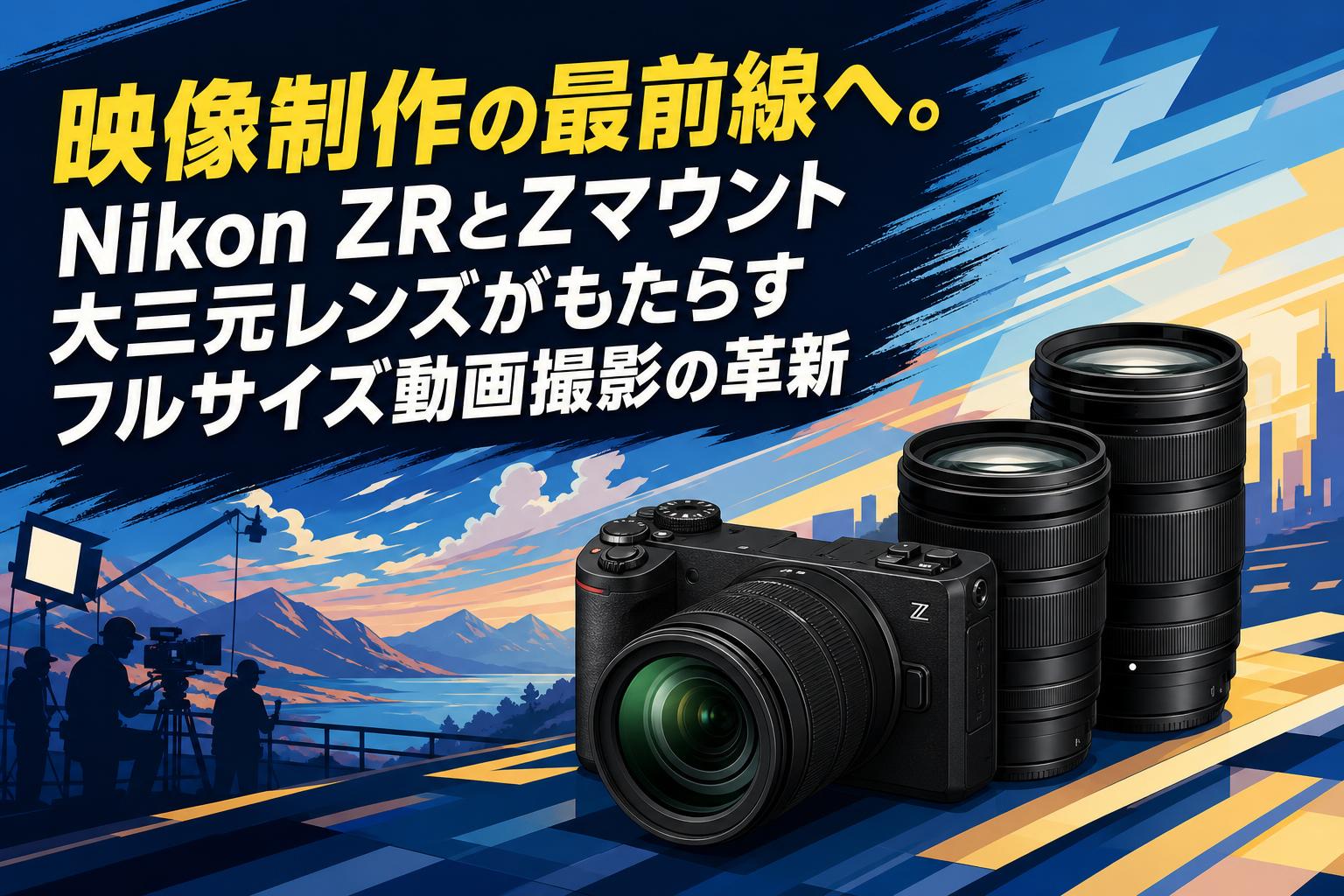 映像制作の最前線へ。Nikon ZRとZマウント大三元レンズがもたらすフルサイズ動画撮影の革新