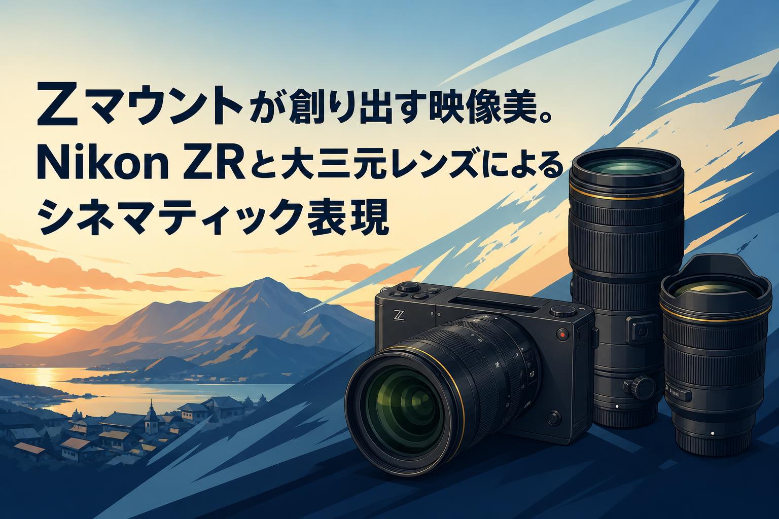 Zマウントが創り出す映像美。Nikon ZRと大三元レンズによるシネマティック表現