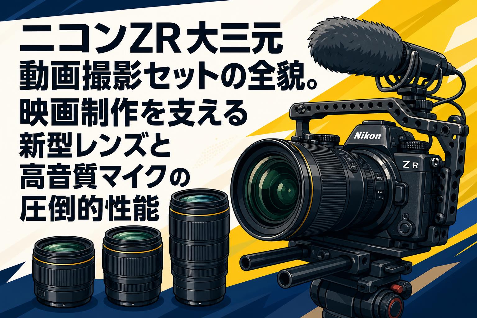 ニコンZR大三元動画撮影セットの全貌。映画制作を支える新型レンズと高音質マイクの圧倒的性能