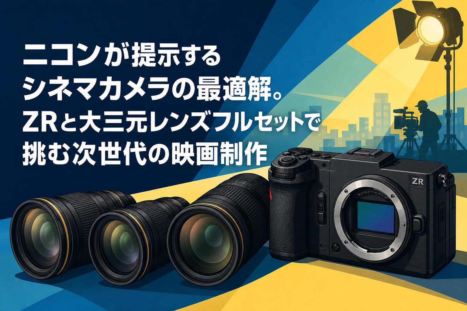 ニコンが提示するシネマカメラの最適解。ZRと大三元レンズフルセットで挑む次世代の映画制作