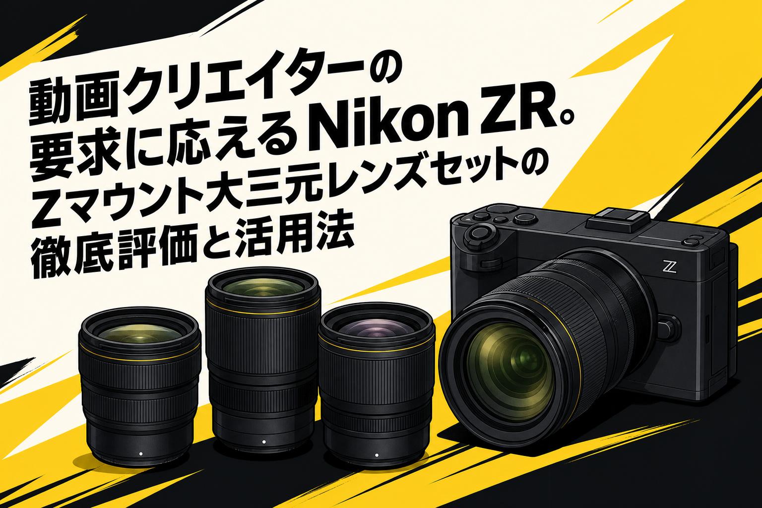 動画クリエイターの要求に応えるNikon ZR。Zマウント大三元レンズセットの徹底評価と活用法