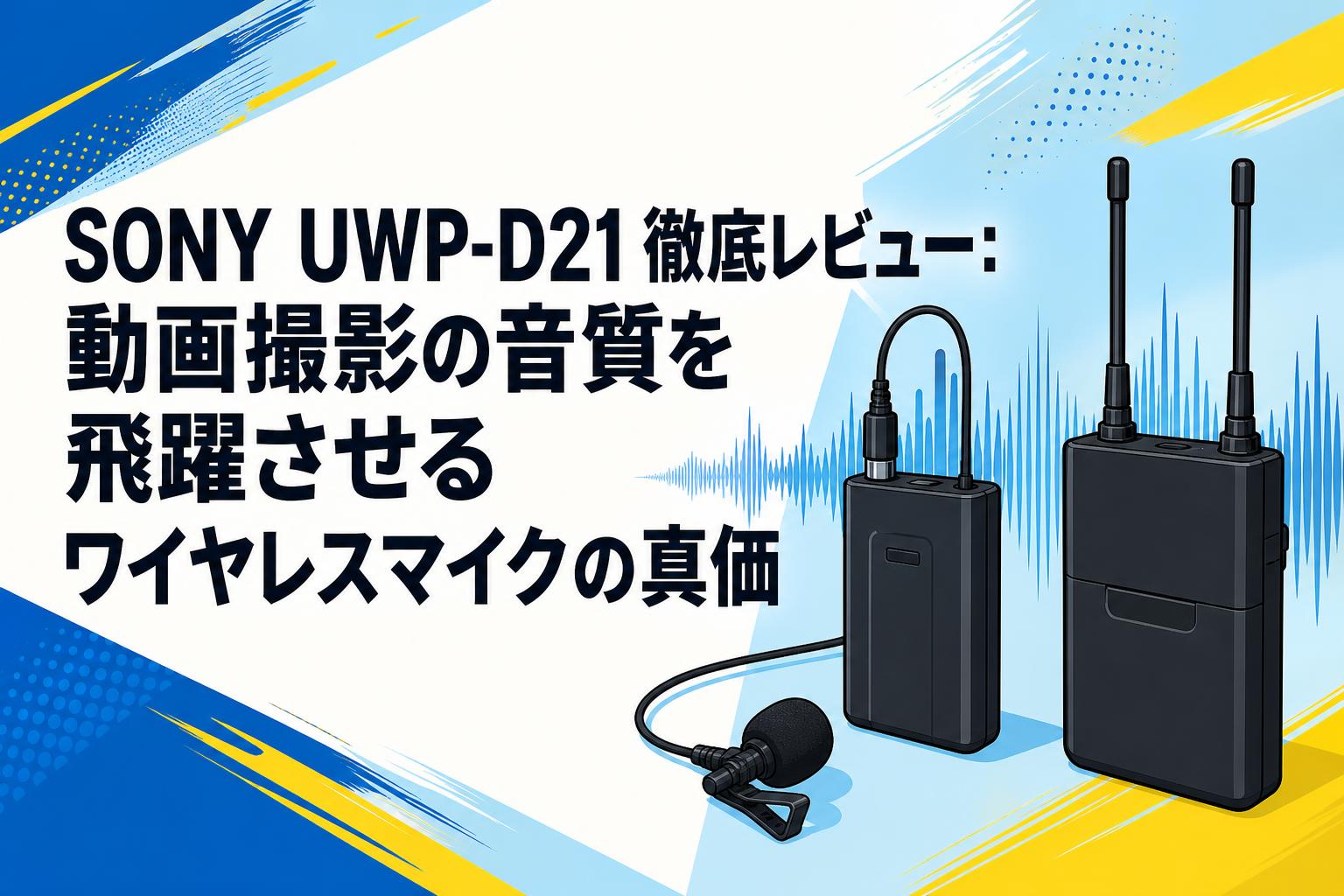 SONY UWP-D21徹底レビュー：動画撮影の音質を飛躍させるワイヤレスマイクの真価