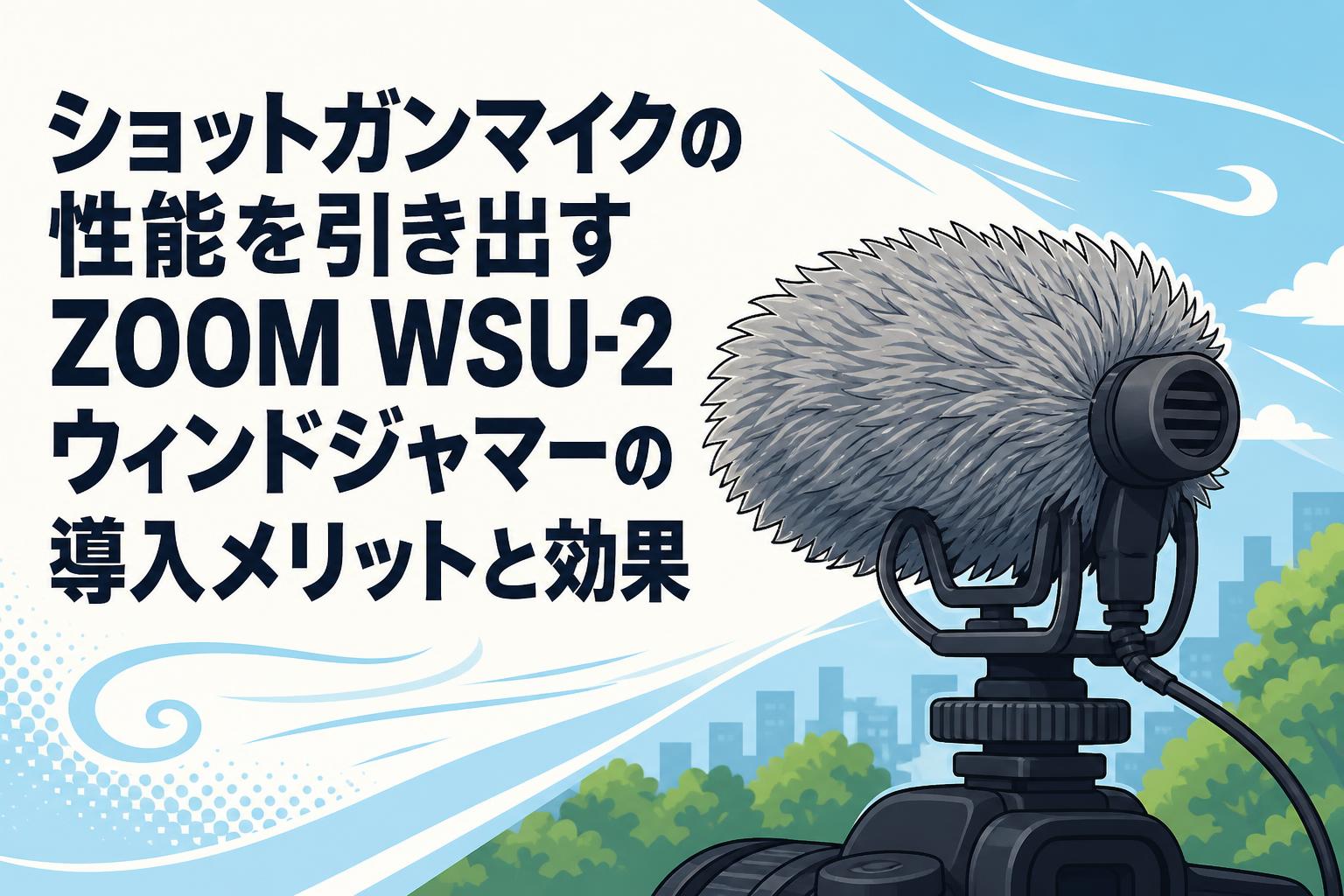 ショットガンマイクの性能を引き出すZOOM WSU-2ウィンドジャマーの導入メリットと効果