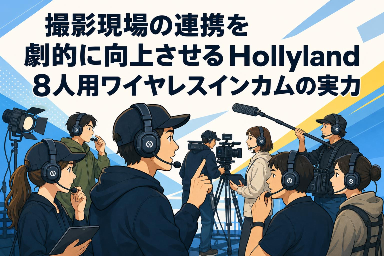 撮影現場の連携を劇的に向上させるHollyland 8人用ワイヤレスインカムの実力