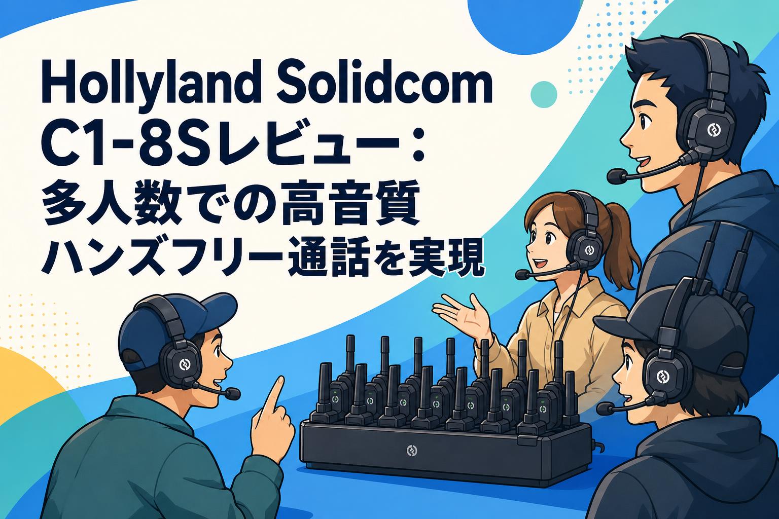 Hollyland Solidcom C1-8Sレビュー：多人数での高音質ハンズフリー通話を実現