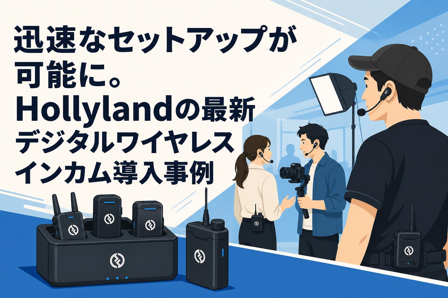 迅速なセットアップが可能に。Hollylandの最新デジタルワイヤレスインカム導入事例